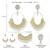 Oxidized silver gold plated lariya studded dangle earrings jewellery gift for women girls