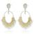 Oxidized silver gold plated lariya studded dangle earrings jewellery gift for women girls
