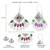 Oxidized silver plated multicolor crystals & lariya studded dangle earrings jewellery