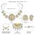 Oxidized silver gold plated lariya studded necklace earrings set fashion jewellery for women