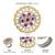 Oxidized silver gold plated faux ruby studded statement finger ring adjustable jewellery