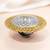 Oxidized silver gold plated statement finger ring adjustable jewellery for women & girls