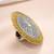 Oxidized silver gold plated statement finger ring adjustable jewellery for women & girls
