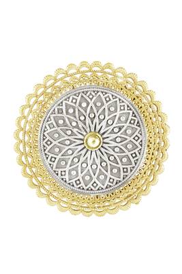Oxidized silver gold plated statement finger ring adjustable jewellery for women & girls 5