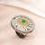 Oxidized silver gold plated faux emerald studded statement finger ring adjustable jewellery