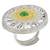 Oxidized silver gold plated faux emerald studded statement finger ring adjustable jewellery