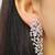 Gold plated cubic zirconia studded drop & dangle earrings western fashion jewellery for women