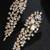 Gold plated cubic zirconia studded drop & dangle earrings western fashion jewellery for women