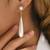 Gold plated pearl studded fancy drop earrings contemporary fashion jewellery for women & girls
