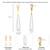 Gold plated pearl studded fancy drop earrings contemporary fashion jewellery for women & girls