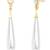 Gold plated pearl studded fancy drop earrings contemporary fashion jewellery for women & girls
