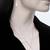Silver plated american diamond studded necklace & earrings set fashion jewellery for women