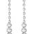Silver plated american diamond studded necklace & earrings set fashion jewellery for women
