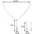 Silver plated american diamond studded necklace & earrings set fashion jewellery for women