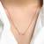 Rose gold plated cubic zirconia studded infinity design pendant chain necklace jewellery