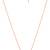 Rose gold plated cubic zirconia studded infinity design pendant chain necklace jewellery