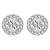 Silver plated ad studded pendant chain necklace & stud earrings set jewellery set for women