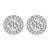 Silver plated ad studded pendant chain necklace & stud earrings set jewellery set for women