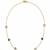 Multi-color crystal studded gold plated fancy chain necklace jewellery for women & girls