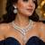 cz bridal necklace set, double layer teardrop cubic zirconia earrings, wedding jewellery