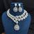cz bridal necklace set, double layer teardrop cubic zirconia earrings, wedding jewellery