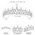 Silver plated cz & pearl studded princess tiara crown hair accessory for girls & women