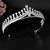 Silver plated cz & crystal studded princess tiara crown for women birthday hair accessories