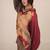 Maroon floral print linen co-ord set for women