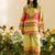 Lemon floral print linen co-ord set for women
