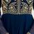 dark teal blue georgette embroidered anarkali gown with heavy embroidered georgette dupatta