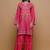 Pink floral print linen co-ord set for women