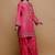 Pink floral print linen co-ord set for women