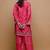 Pink floral print linen co-ord set for women