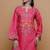 Pink floral print linen co-ord set for women