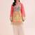 Pink floral print linen co-ord set for women
