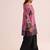 Pink floral print linen co-ord set for women