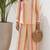 Multicolor stripes print linen co-ord set for women
