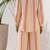 Multicolor stripes print linen co-ord set for women