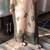 Green floral print crepe co-ord set for women