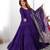  solid roman silk blend chanderi flared anarkali pant and dupatta set