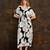 Black floral print crepe maxi western dress for women