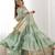  solid roman silk blend chanderi flared anarkali pant and dupatta set