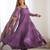  solid roman silk blend chanderi flared anarkali pant and dupatta set