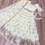 Off-White Silk Semi Stitched Lehenga Choli with Thread Embroidery & Zari Work