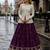 Maroon Silk Free Size Stitched Lehenga Choli with Embroidery & Zari Work