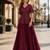 Maroon Satin Free Size Stitched Lehenga Choli with Embroidery & Sequin Work