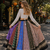 Multicolor Cotton Free Size Stitched Navratri Lehenga Choli with Gota Patti & Mirro Work