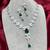 emerald marquise leaf bridal jewellery set, pear cut wedding necklace earrings