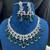emerald green cz necklace set: indian bollywood jewellery