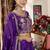 Purple Faux Crepe Silk Embroidered Lehenga Choli